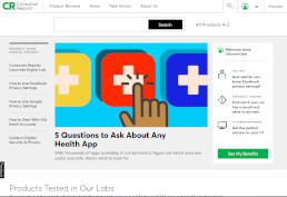 Consumer Reports screenshot