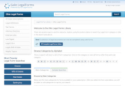 Gale Legal Forms screenshot