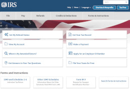 IRS screenshot