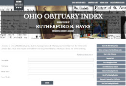 Ohio Obituary Index screenshot
