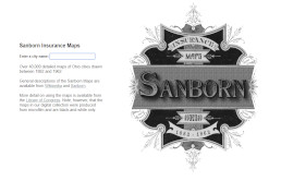 Sanborn Fire Insurance maps screenshot
