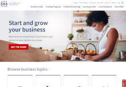 Small Business Administration screenshot