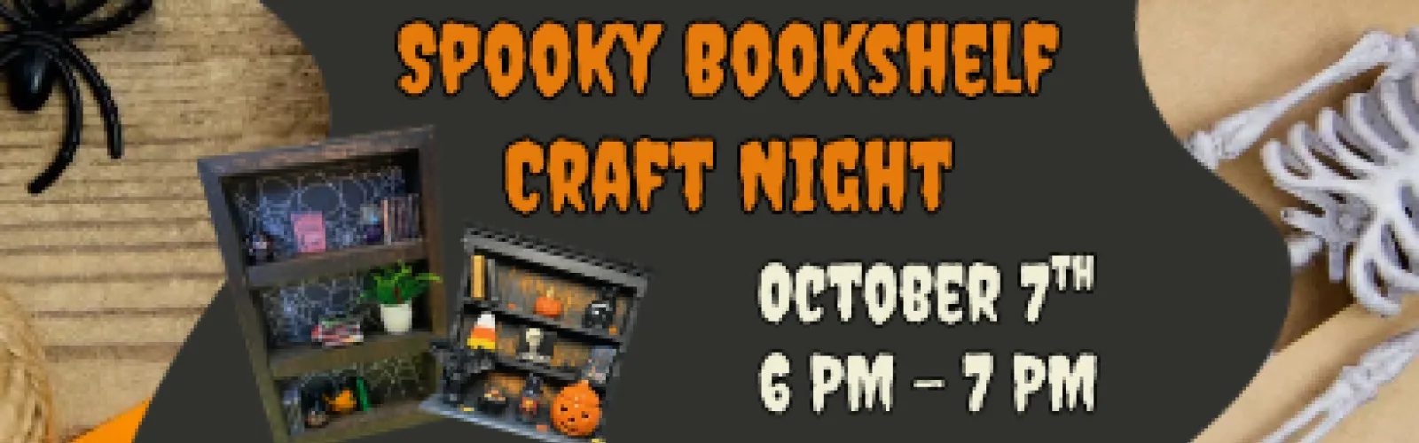 Spooky Bookshelf Craft Night